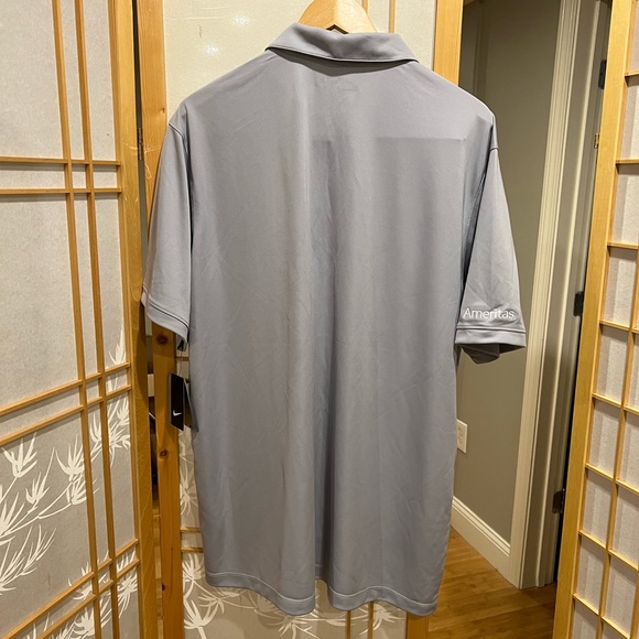 NWT Nike Dri-FIT Colorblock Icon Modern Fit Polo White / Wolf Grey, Size XL - Picture 9 of 12